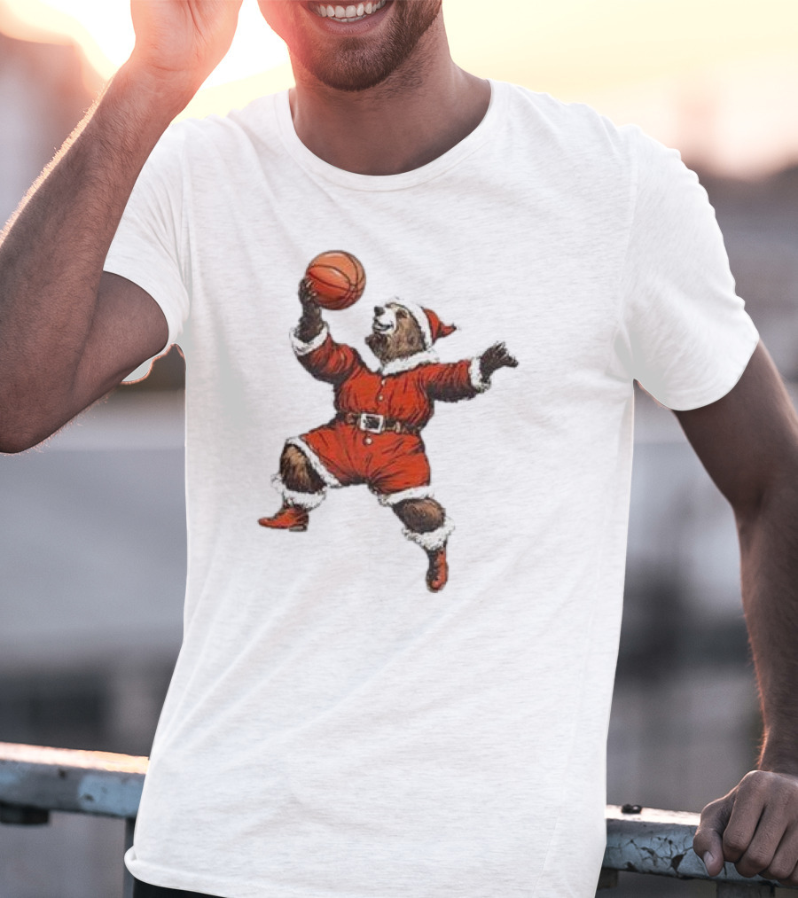 Choose 901 Santa Bear Basketball Holiday T-Shirt