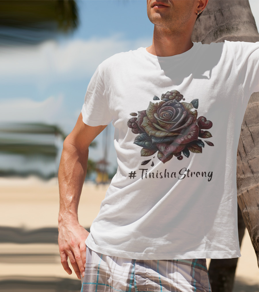 TinishaStrong Rose Floral T-Shirt