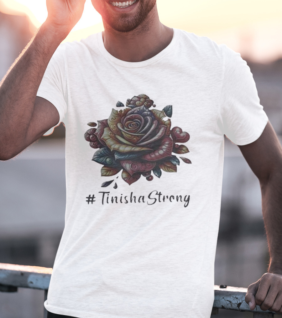 TinishaStrong Rose Floral T-Shirt