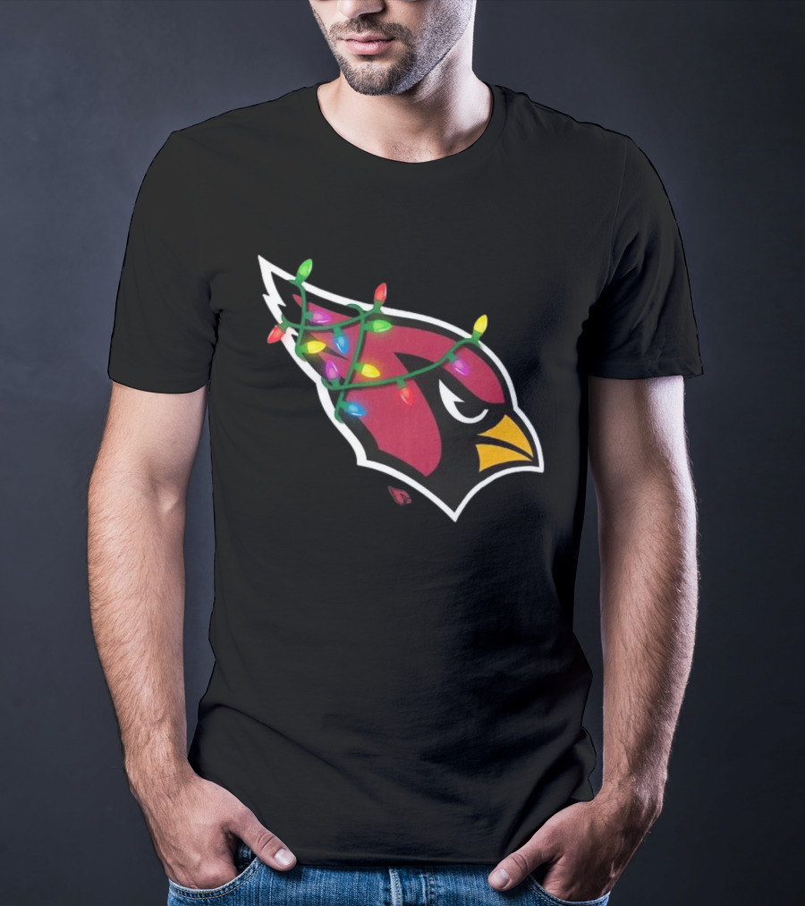 Arizona Cardinals Festive Holiday Lights T-Shirt