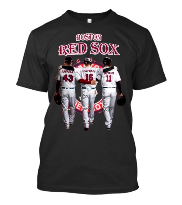 Boston Red Sox Rafaela Duran Devers 43 16 11 Signatures T-Shirt