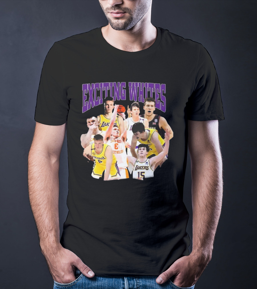 Dalton Knecht Austin Reaves Exciting Whites Lakers Basketball T-Shirt