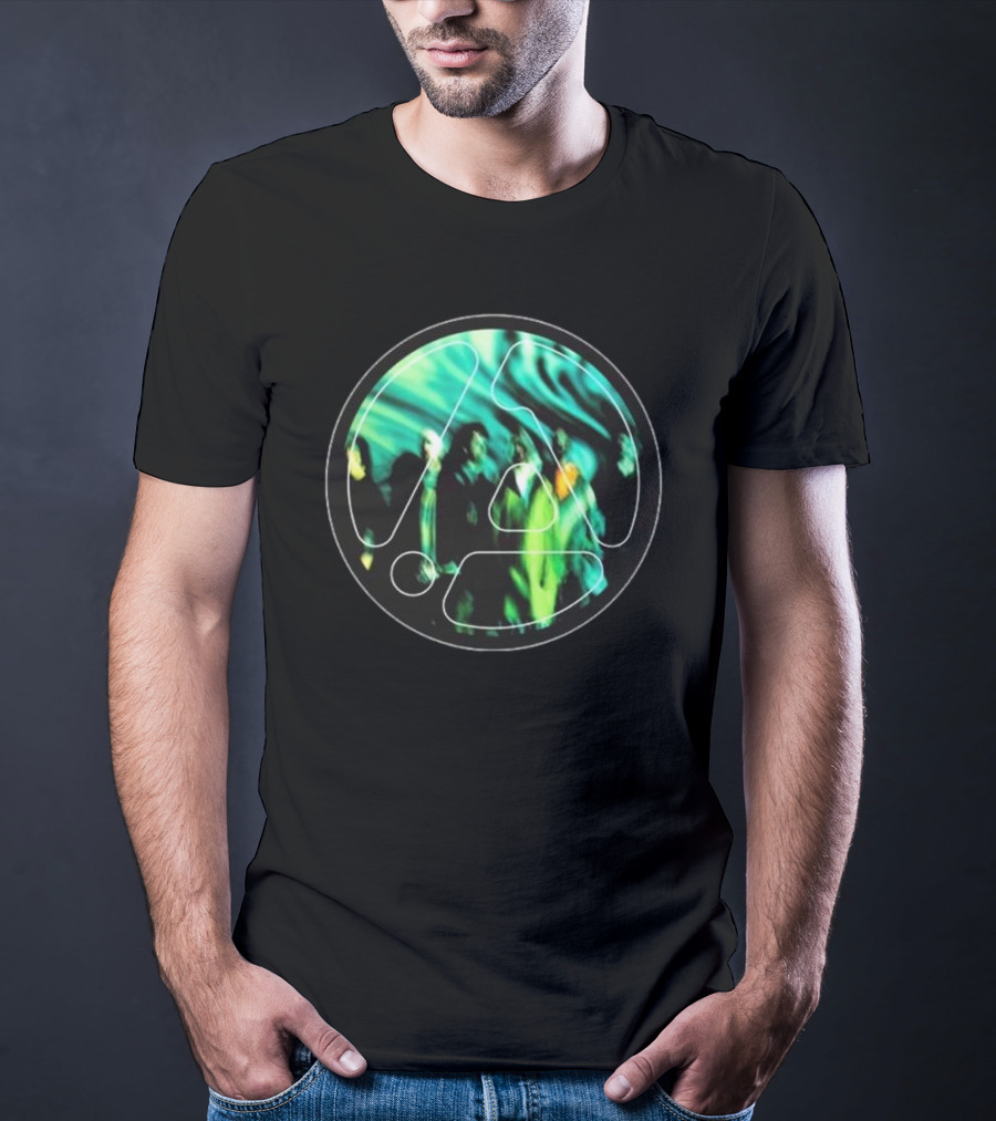 Linkin Park From Zero Framed Green Abstract Circle T-Shirt