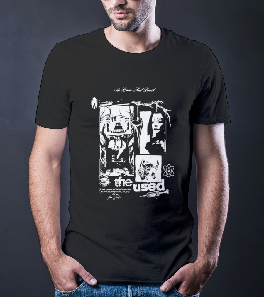 The Used No Love Lost Skull Collage T-Shirt