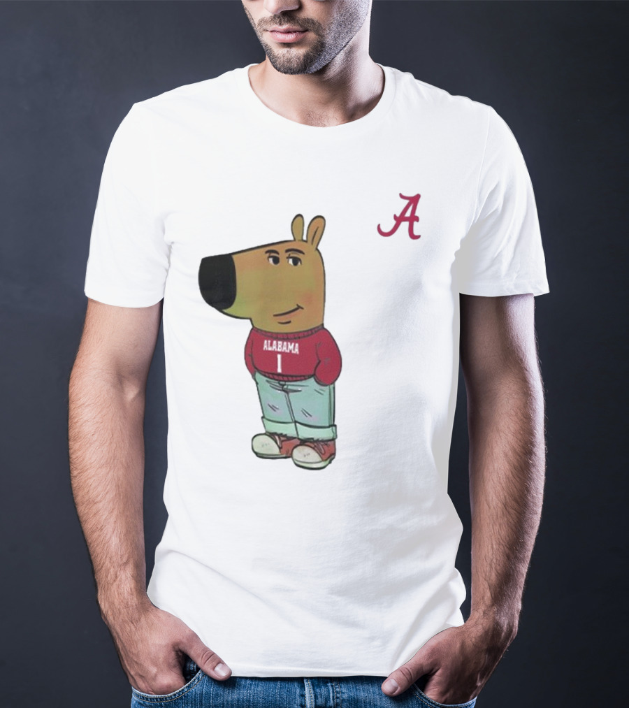 Alabama Crimson Tide Chill Cartoon Character T-Shirt