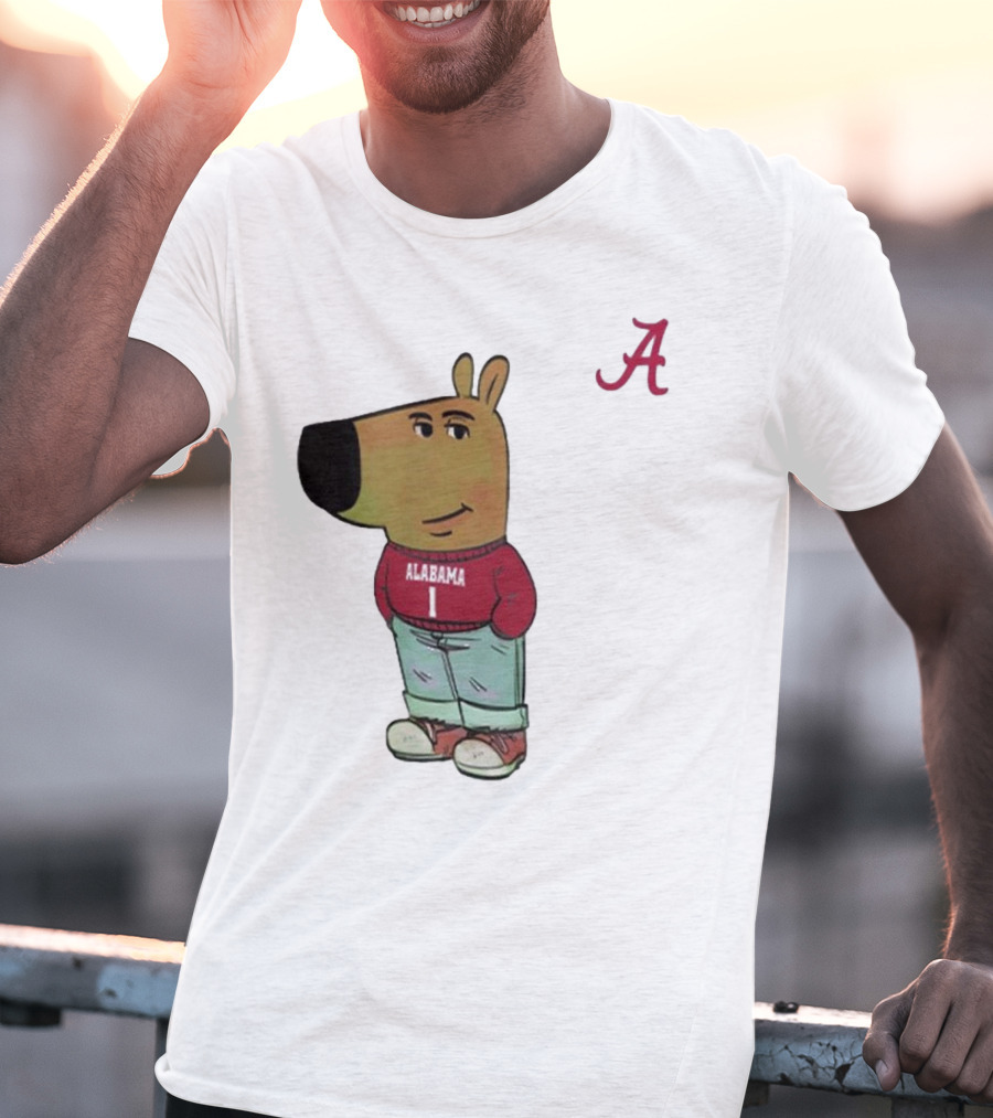 Alabama Crimson Tide Chill Cartoon Character T-Shirt