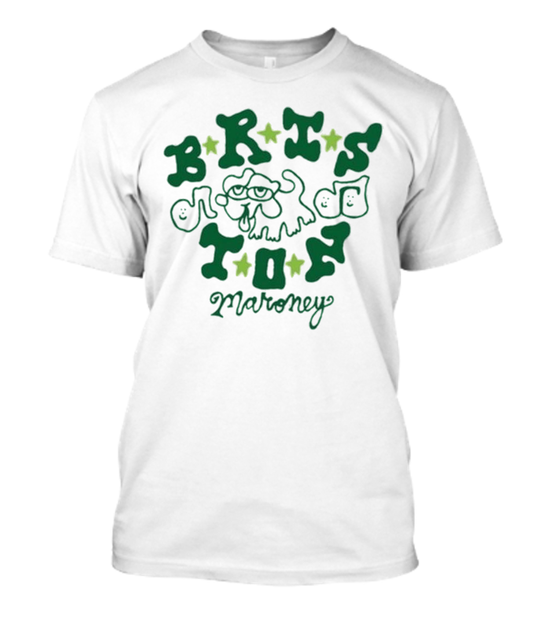 Briston Maroney Playful Dog And Stars T-Shirt