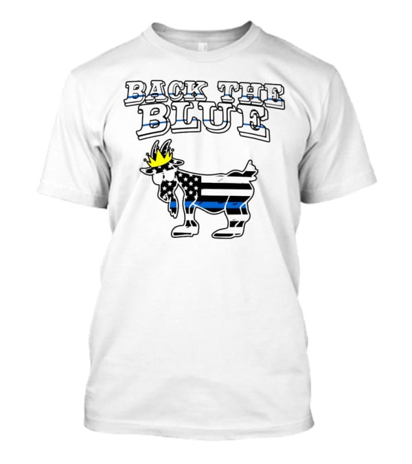 Back The Blue Goat US Flag T-Shirt