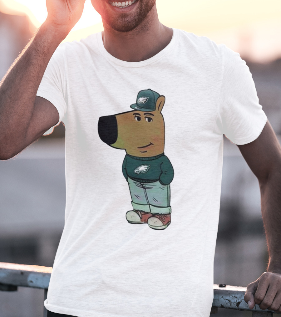 I Am Just A Chill Guy Philadelphia Eagles Character In Hat T-Shirt