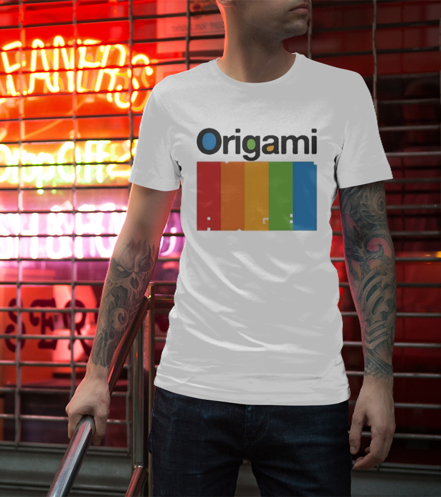 Origami Spectrum Rainbow Blocks T-Shirt