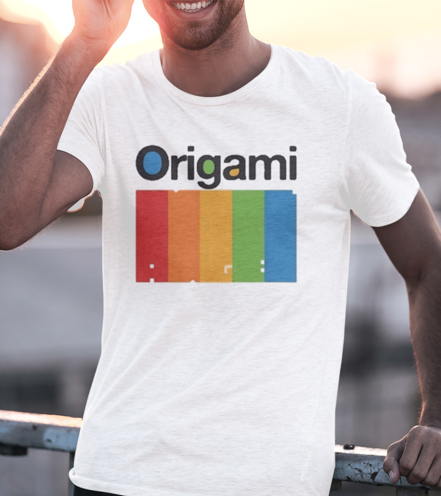 Origami Spectrum Rainbow Blocks T-Shirt
