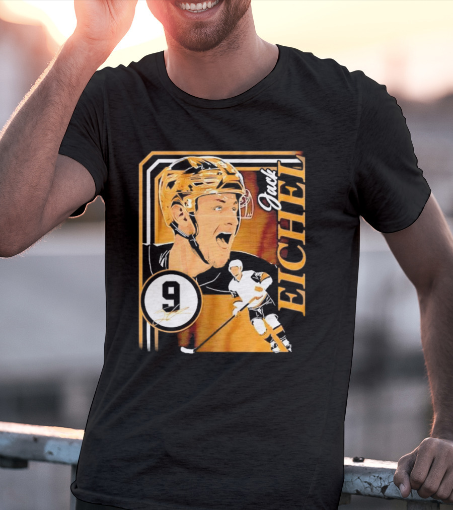 Jack Eichel Las Vegas Hockey Collage Frame T-Shirt