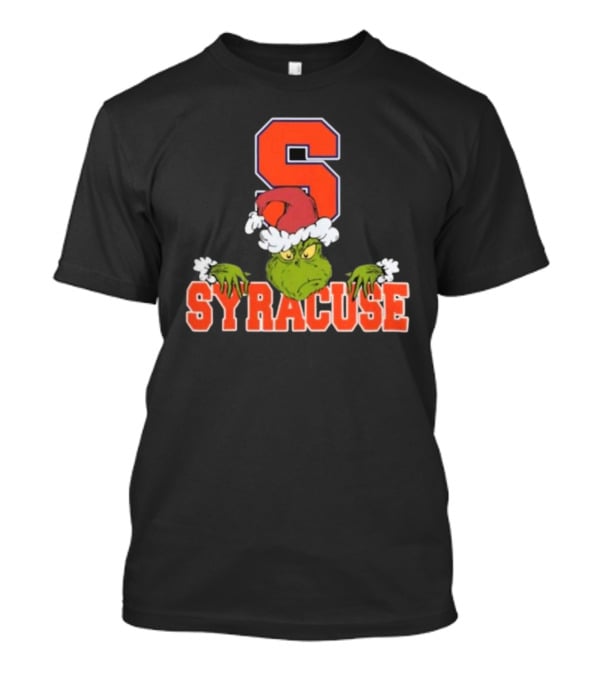 Syracuse Orange Grinch Christmas Football T-Shirt