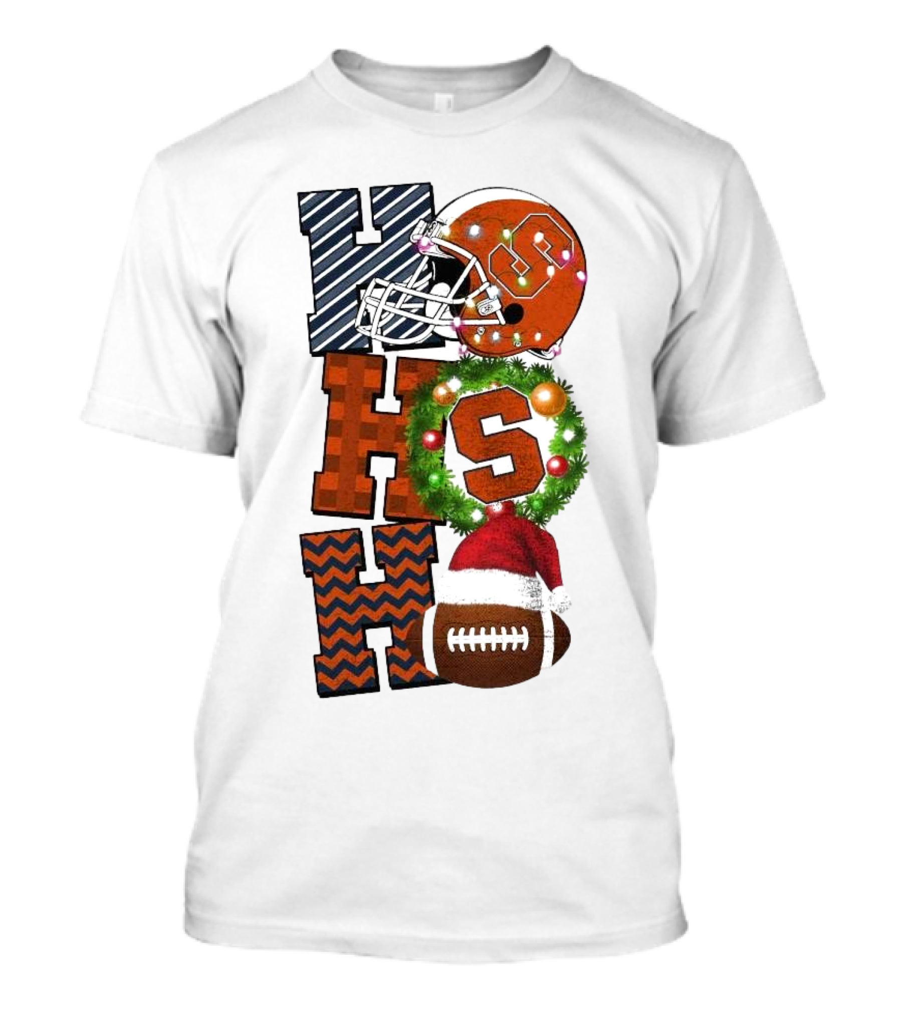 Syracuse Orange Football Ho Ho Ho Christmas Game Day T-Shirt