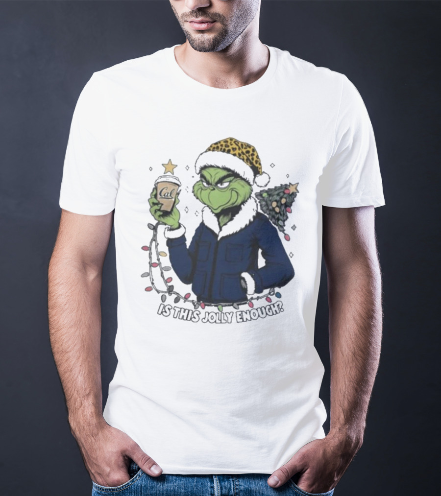 California Golden Bears X Grinch Is This Jolly Enough Merry Christmas T-Shirt