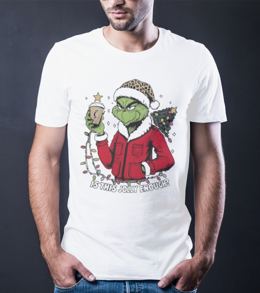 Cincinnati Bearcats Grinch Christmas Is This Jolly Enough T-Shirt