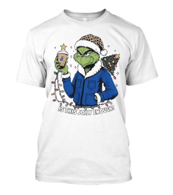 Kansas Jayhawks Grinch Is This Jolly Enough Merry Christmas T-Shirt
