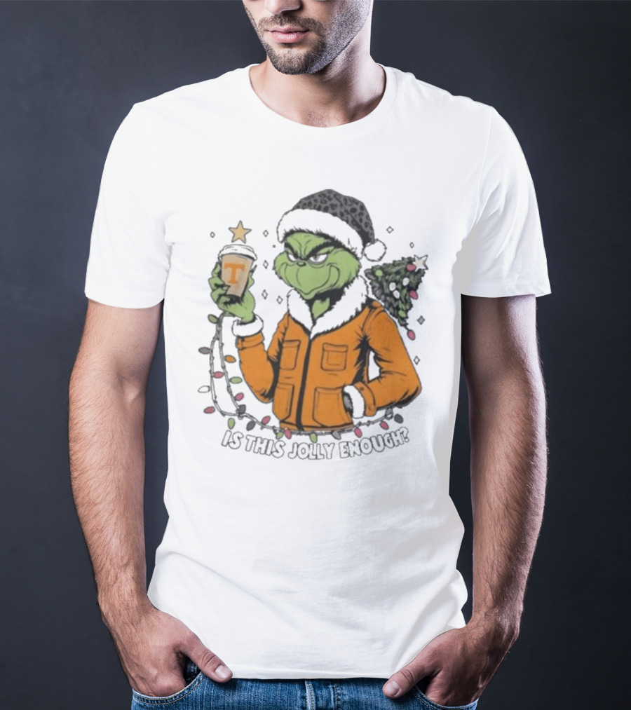 Tennessee Volunteers Grinch Is This Jolly Enough Merry Christmas T-Shirt