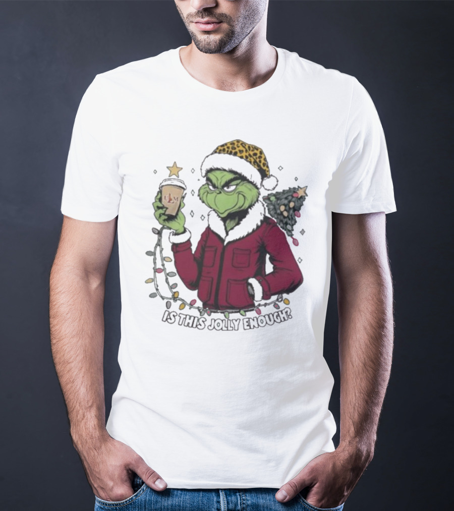 ULM Warhawks Santa Grinch Coffee Christmas Is This Jolly Enough T-Shirt