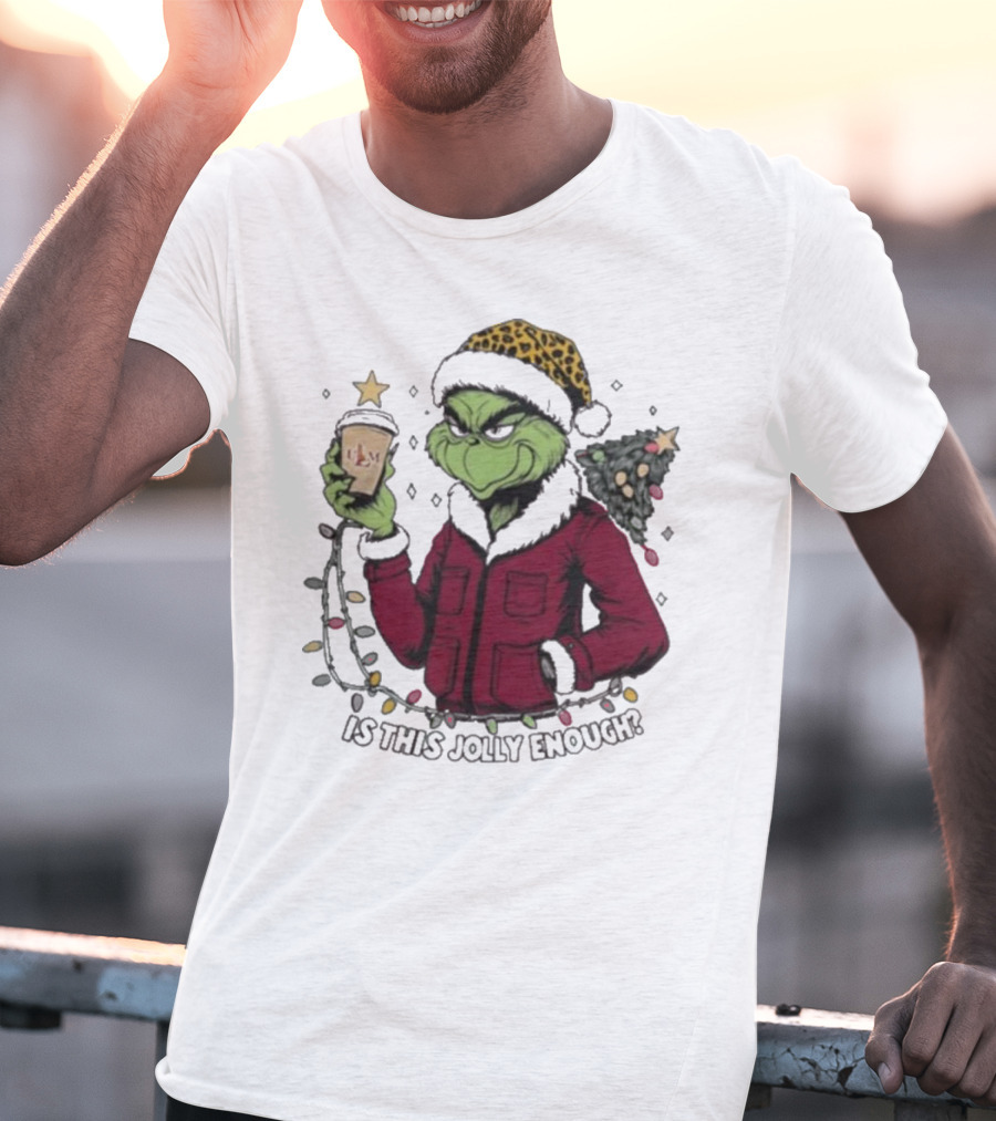 ULM Warhawks Santa Grinch Coffee Christmas Is This Jolly Enough T-Shirt