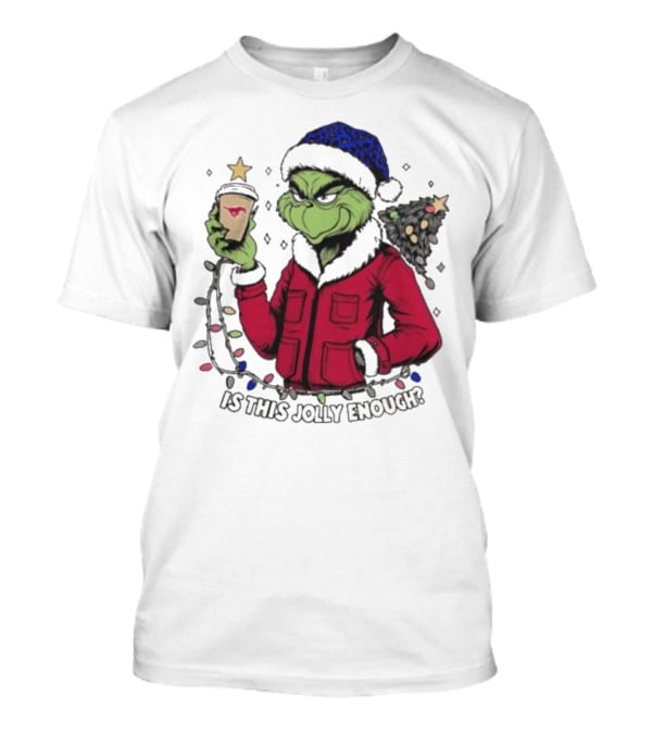 SMU Mustangs Santa Grinch Is This Jolly Enough Merry Christmas T-Shirt