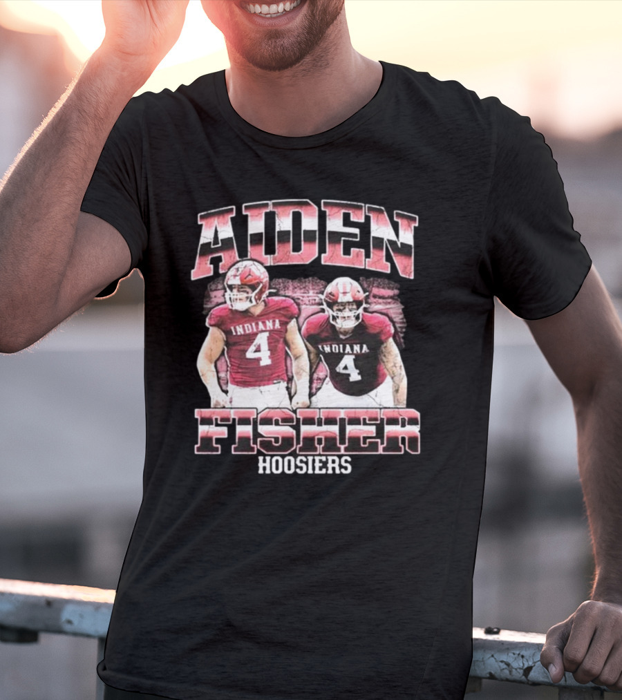 Aiden Fisher Indiana Hoosiers 90s Football T-Shirt