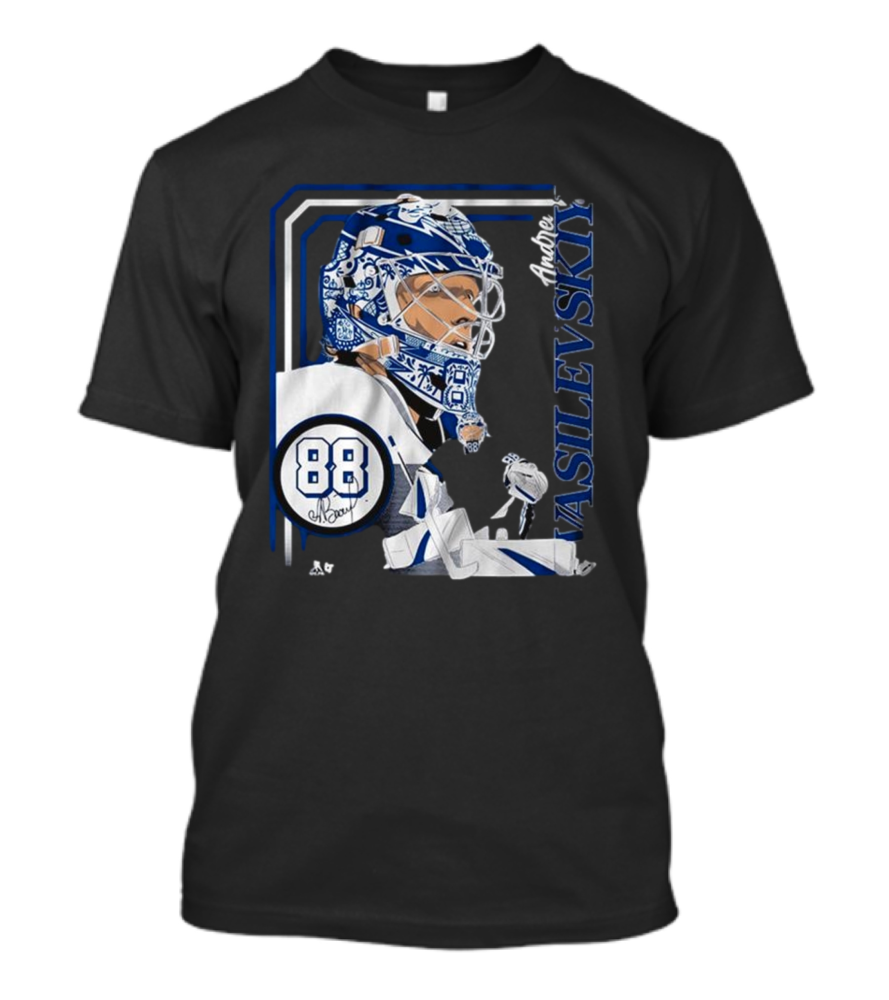Andrei Vasilevskiy 88 Hockey Goalie Collage Frame T-Shirt