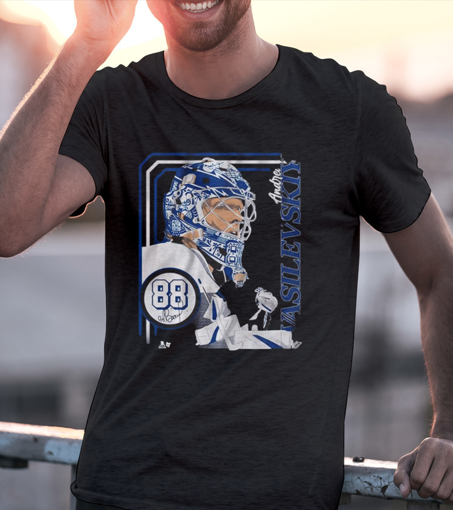 Andrei Vasilevskiy 88 Hockey Goalie Collage Frame T-Shirt