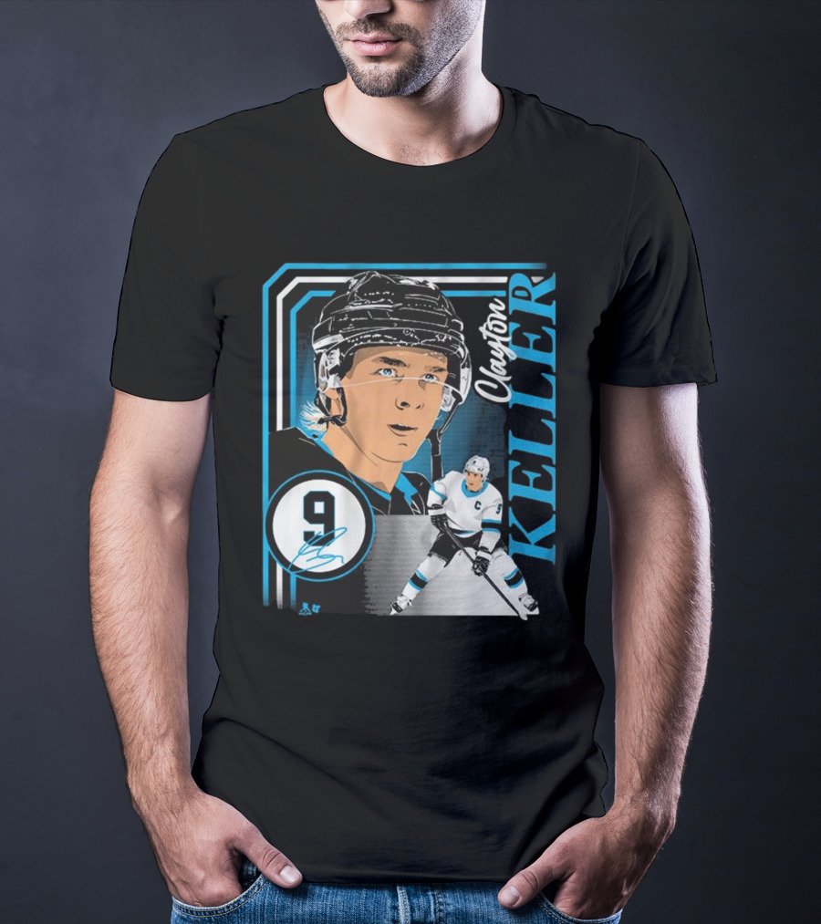 Clayton Keller 9 Hockey Portrait Collage T-Shirt