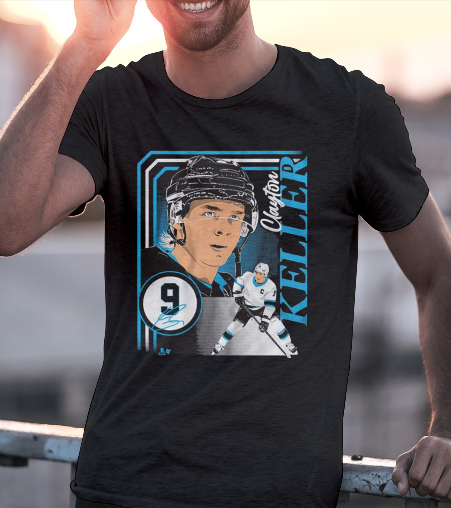 Clayton Keller 9 Hockey Portrait Collage T-Shirt