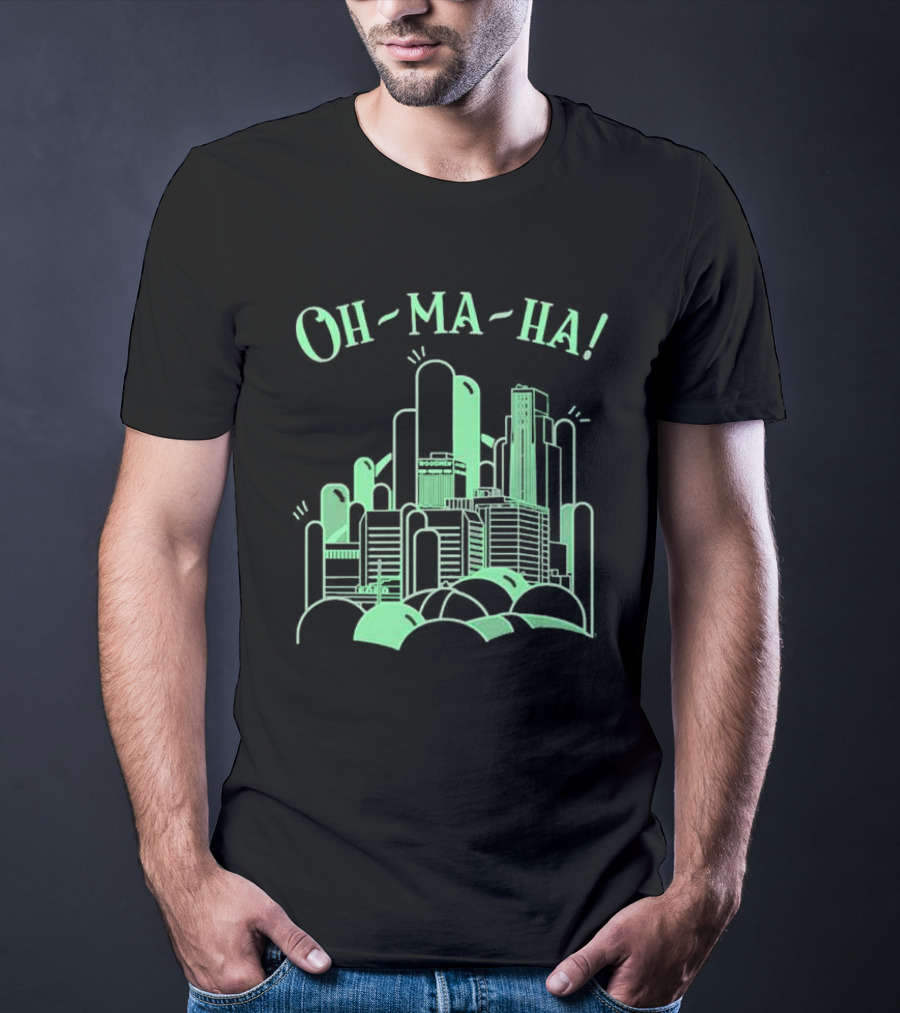 Oh Ma Ha City Skyline Buildings T-Shirt
