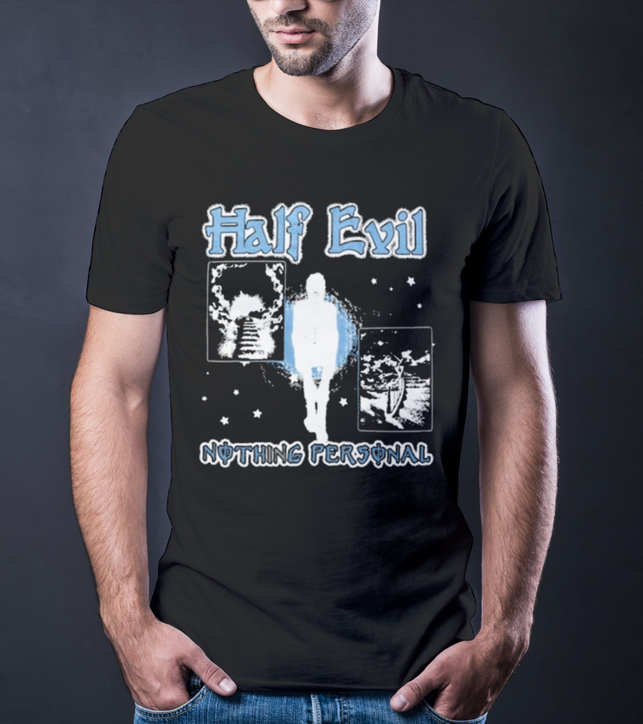 Half Evil Nothing Personal The Stairway To Eternity Cosmic Journey T-Shirt