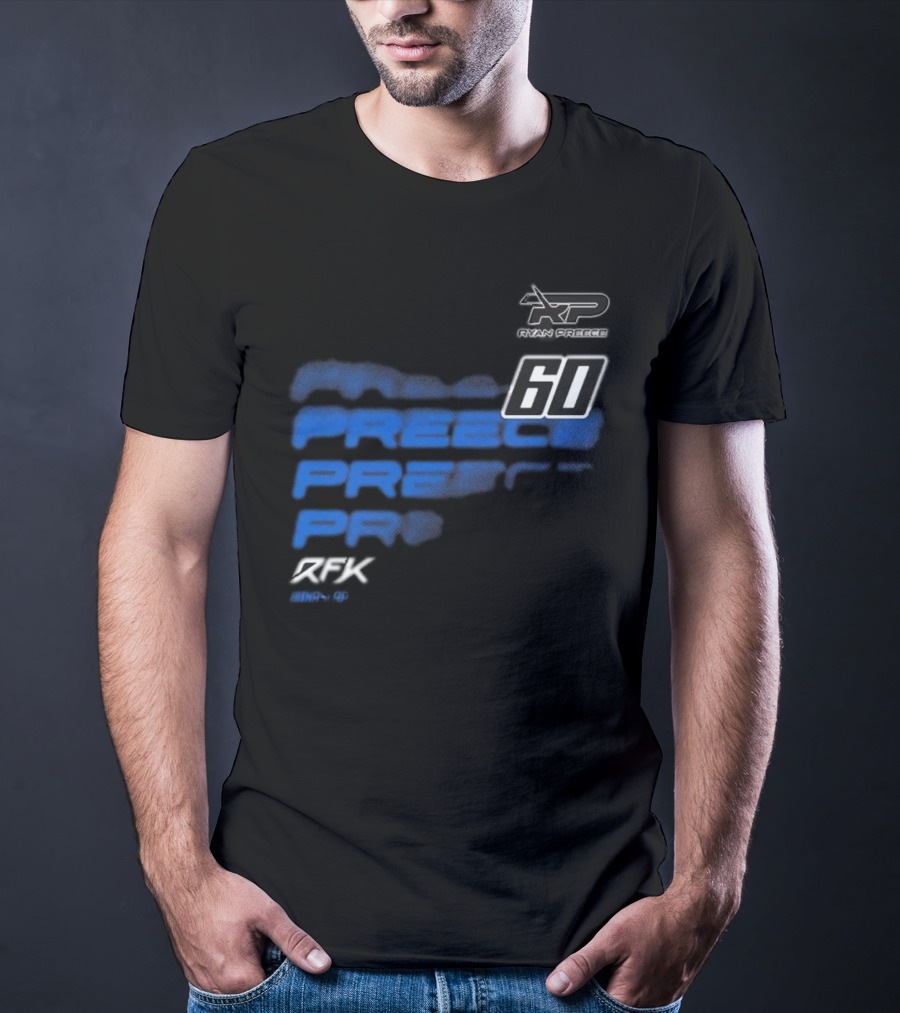 Ryan Preece RP 60 RFK Blue Men's Black T-Shirt