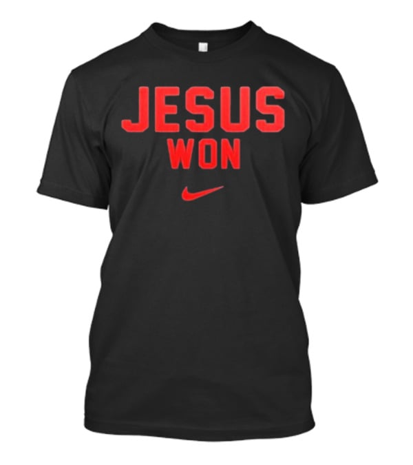 Jesus Won Just Here To Give God Glory Ohio State Buckeyes T-Shirt