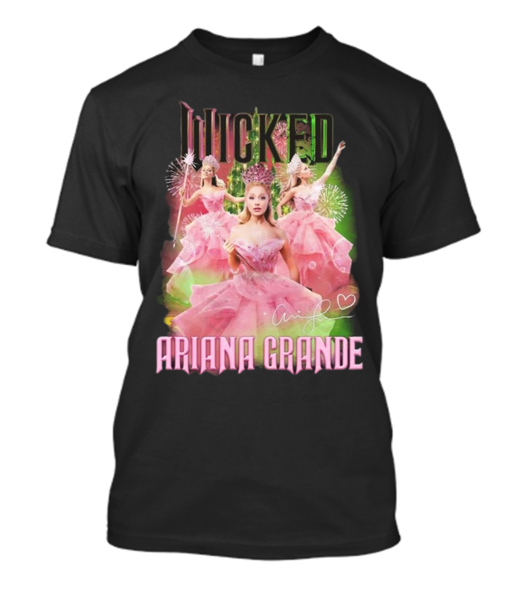 Wicked Ariana Grande Signature Pink Dress Trio T-Shirt