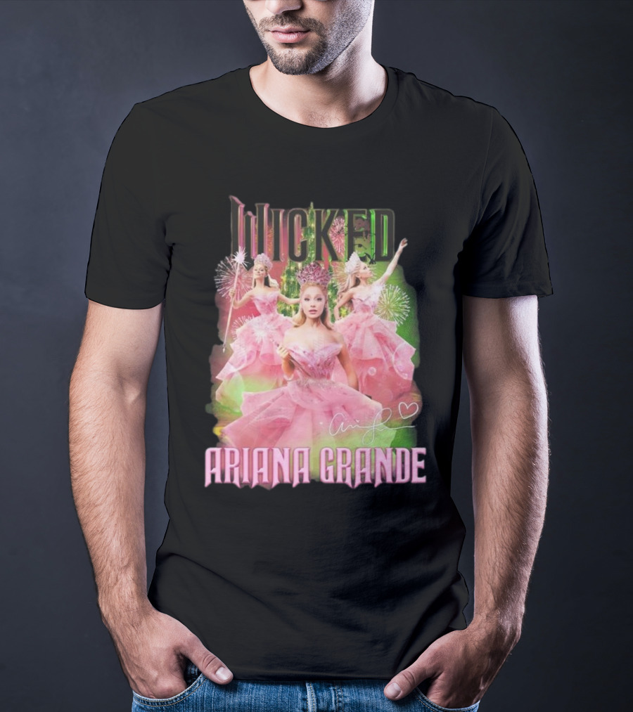 Wicked Ariana Grande Signature Pink Dress Trio T-Shirt