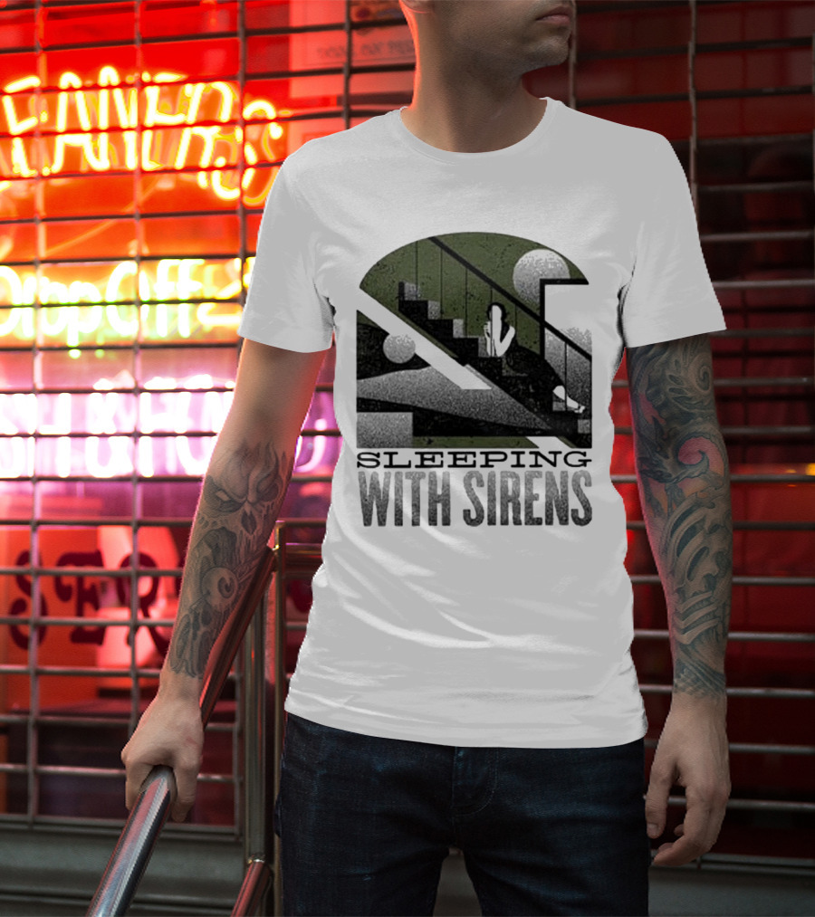 Sleeping With Sirens Stairs Retro Minimalist T-Shirt