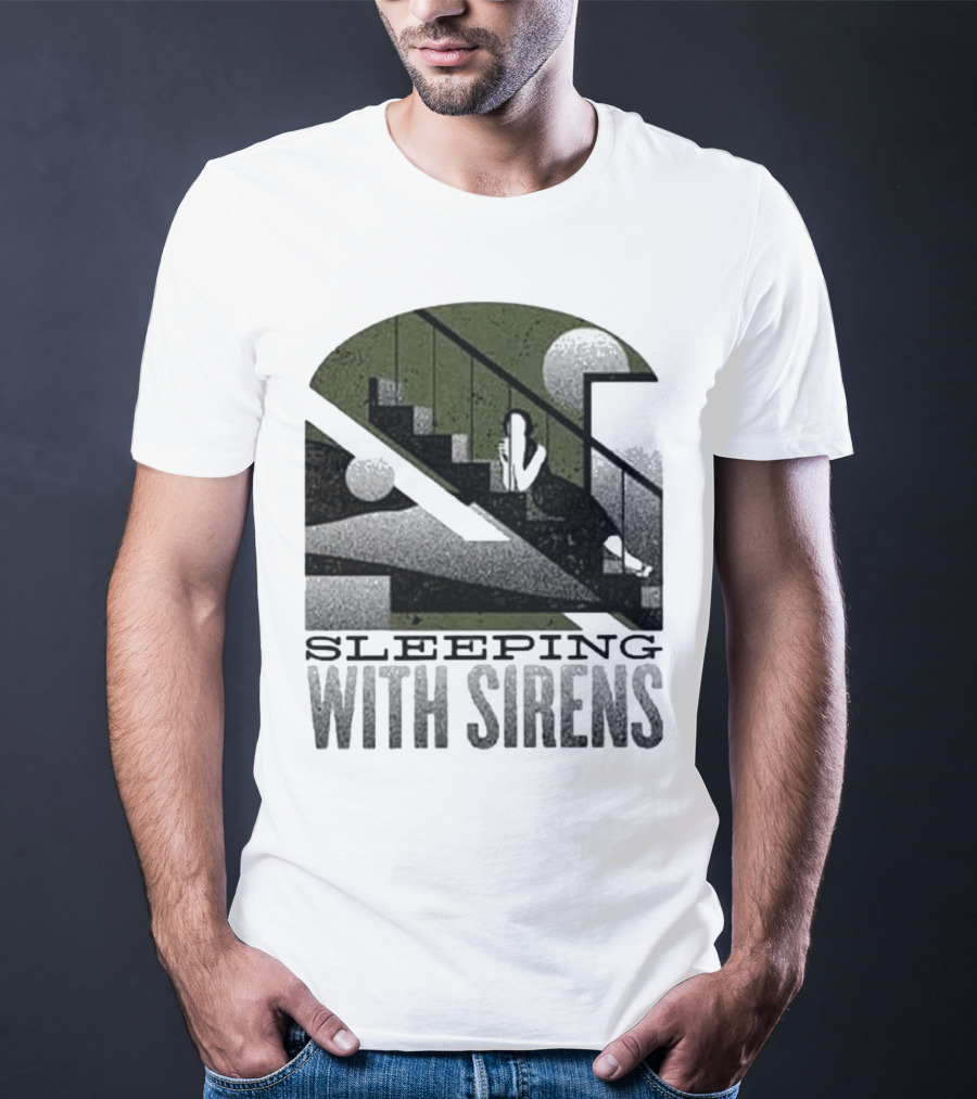 Sleeping With Sirens Stairs Retro Minimalist T-Shirt