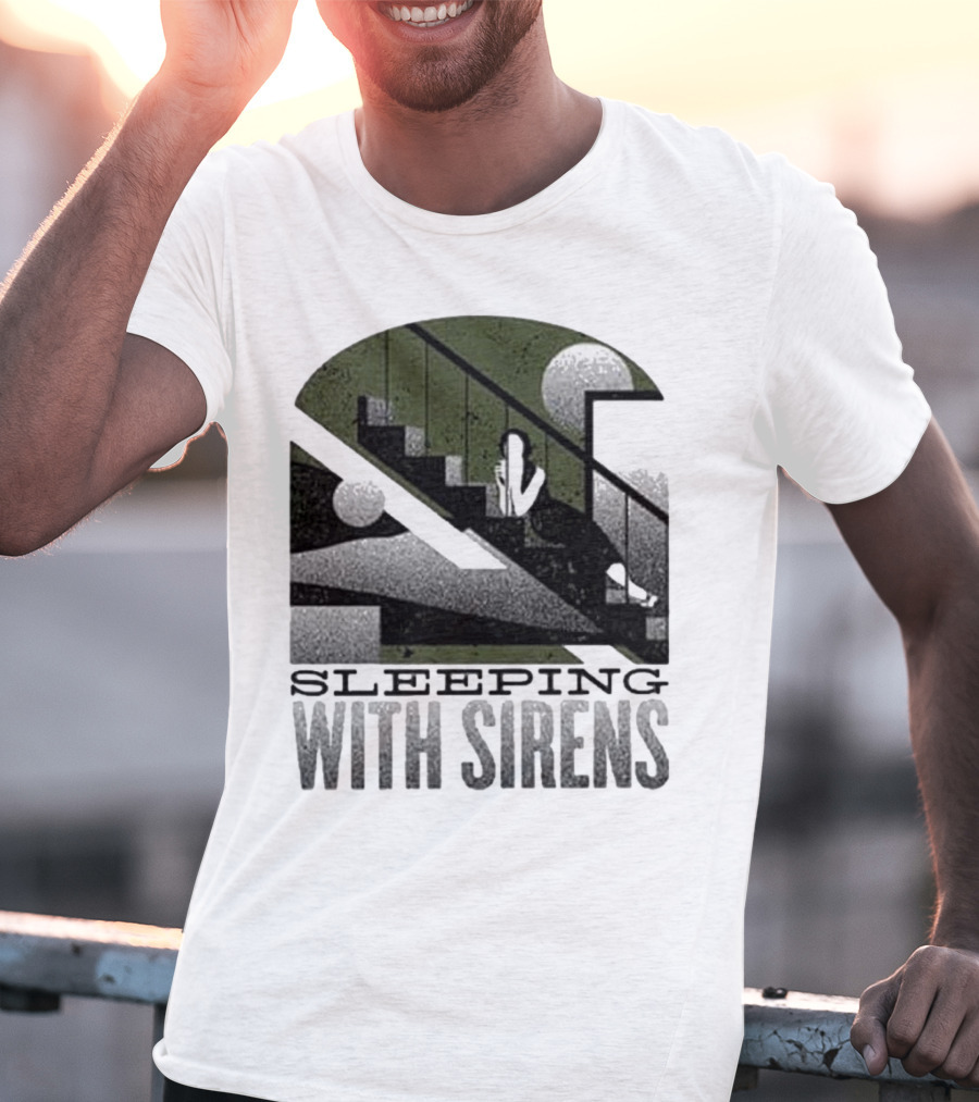 Sleeping With Sirens Stairs Retro Minimalist T-Shirt