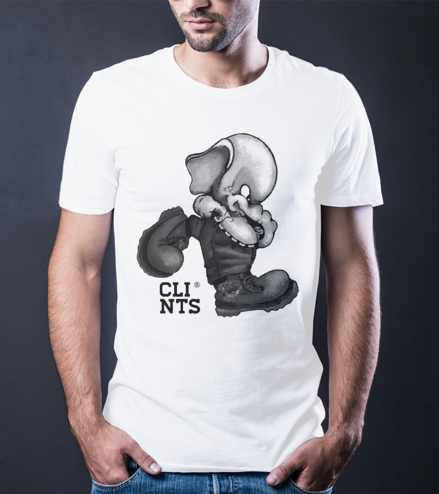 Cli Nts Stomper Character With Large Boots And Beads T-Shirt