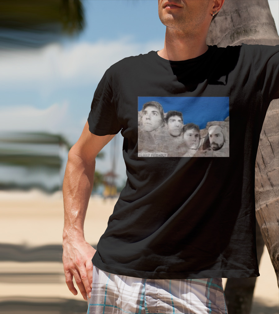 Family Friendly Mt. Rushmore Faces T-Shirt