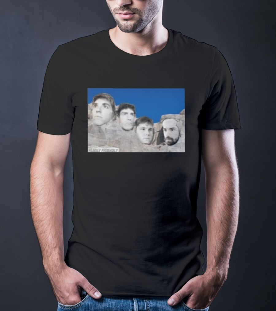 Family Friendly Mt. Rushmore Faces T-Shirt