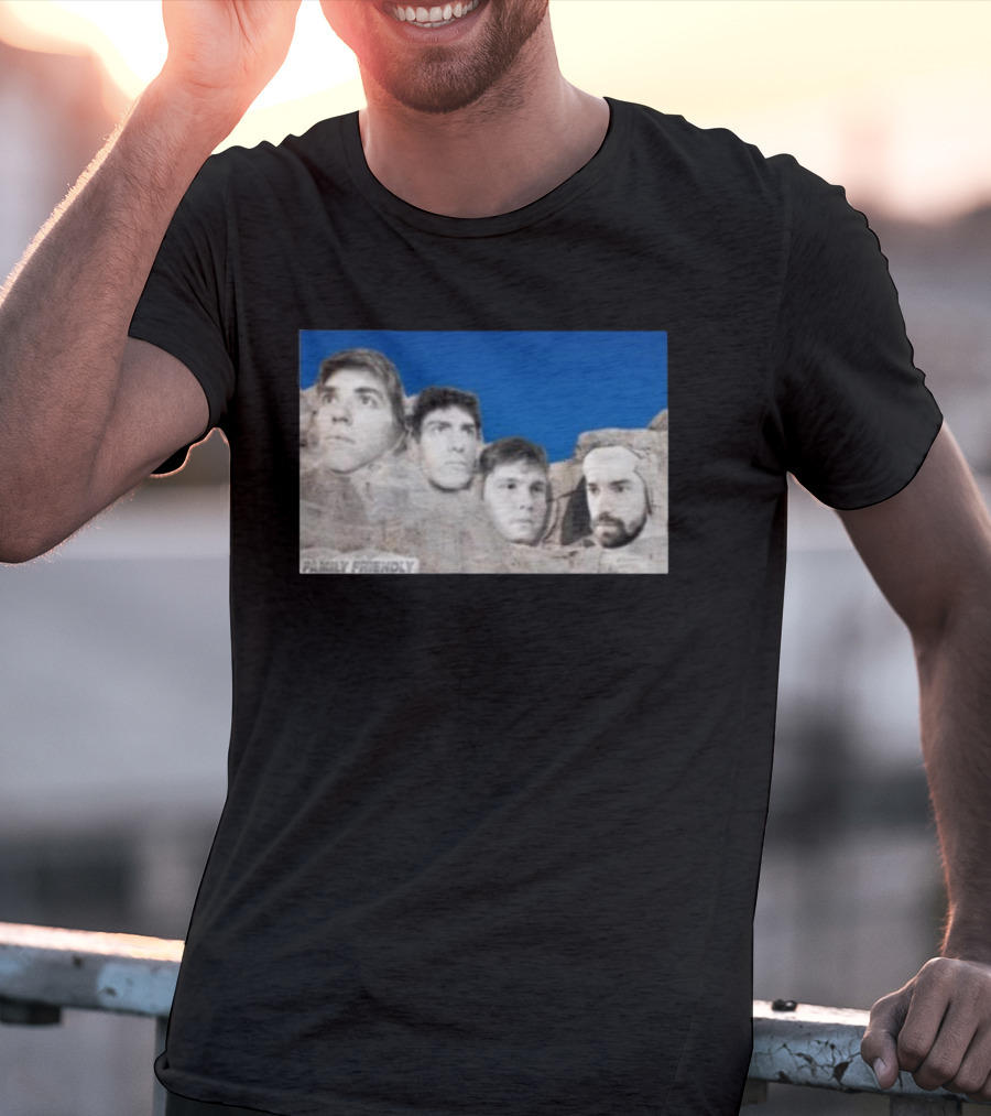 Family Friendly Mt. Rushmore Faces T-Shirt