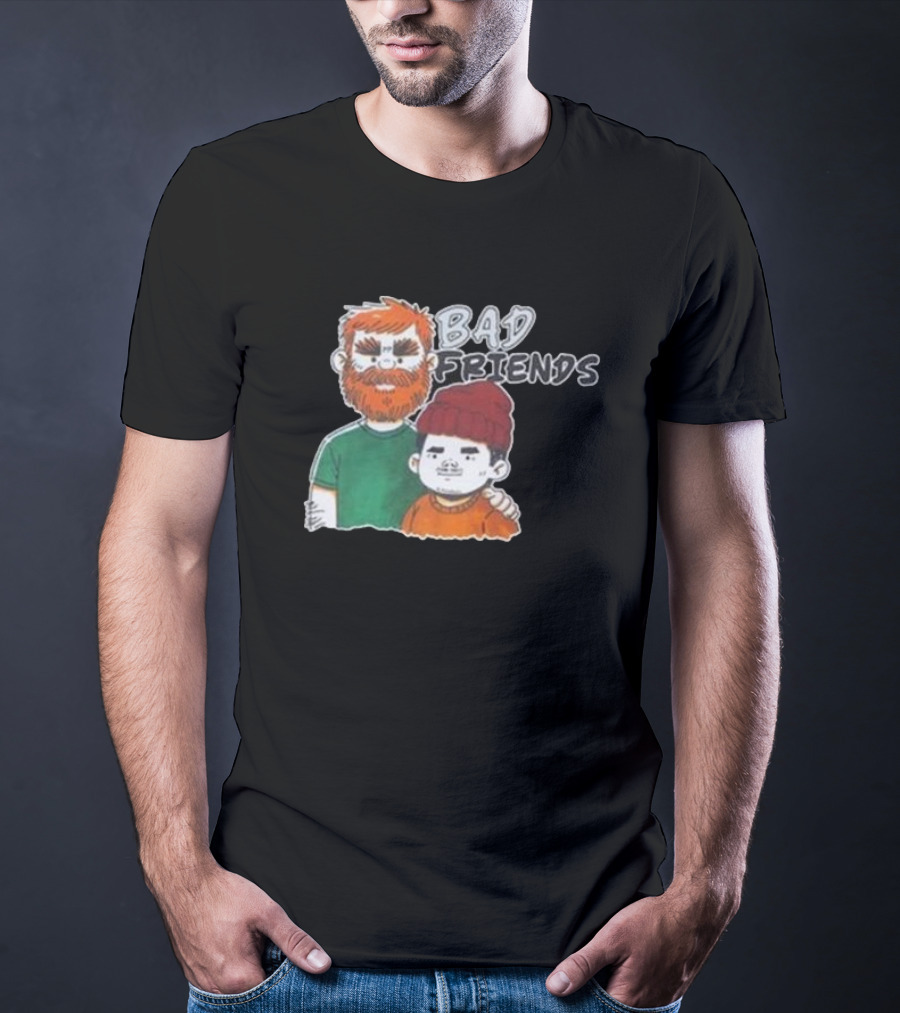 Bad Friends Illustrated Duo Sketch T-Shirt