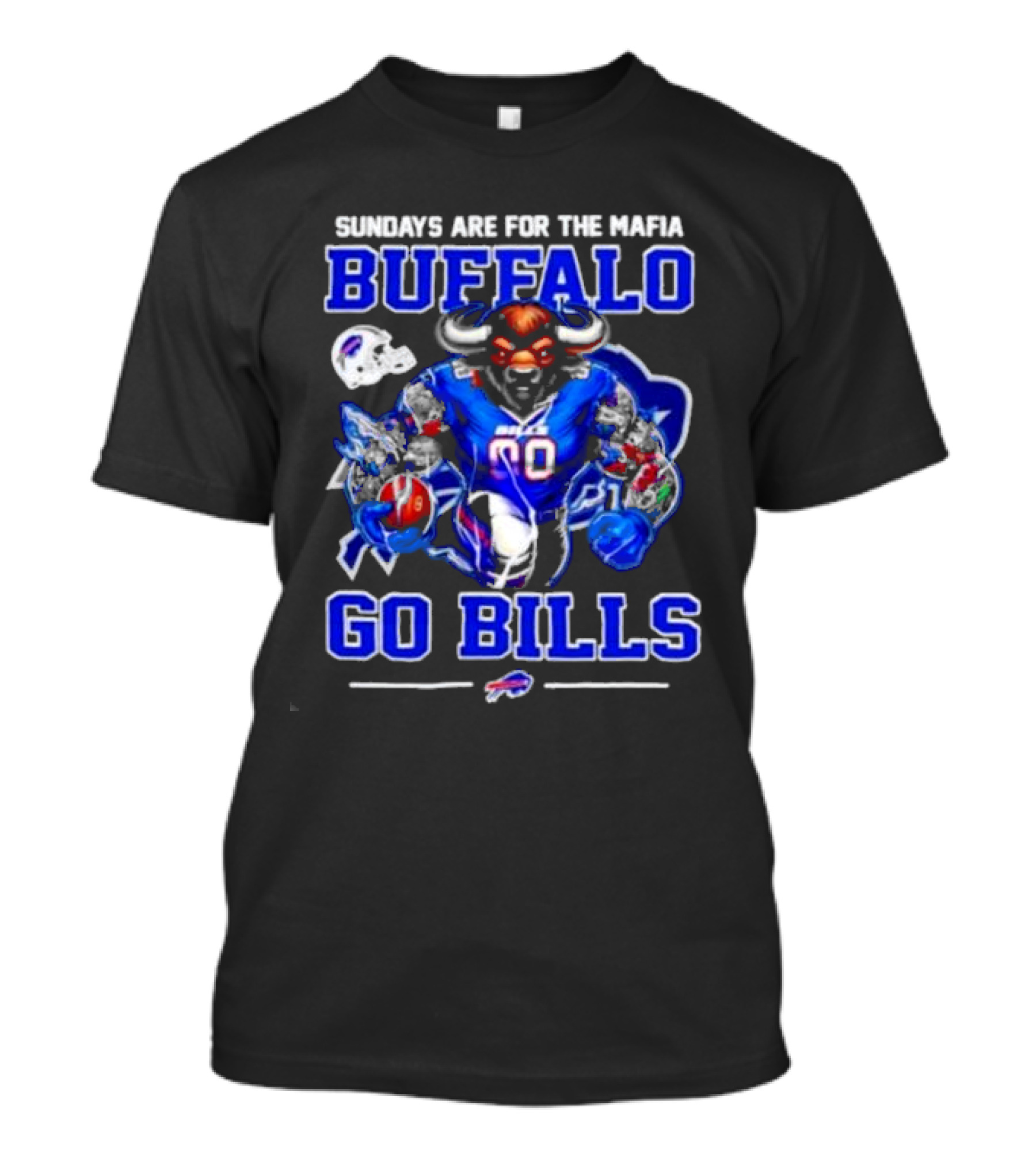 Sundays Are For The Mafia Buffalo Go Bills Mascot T-Shirt