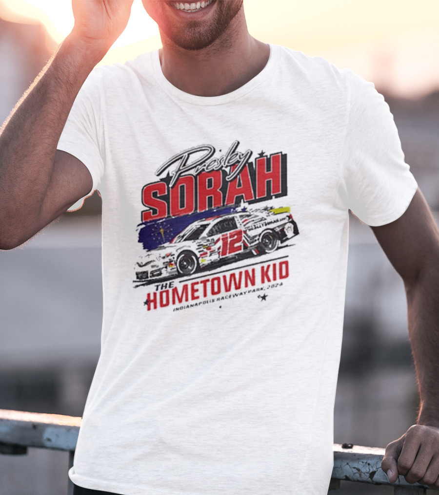 Presley Sorah The Hometown Kid Car 12 Indianapolis Raceway Park T-Shirt