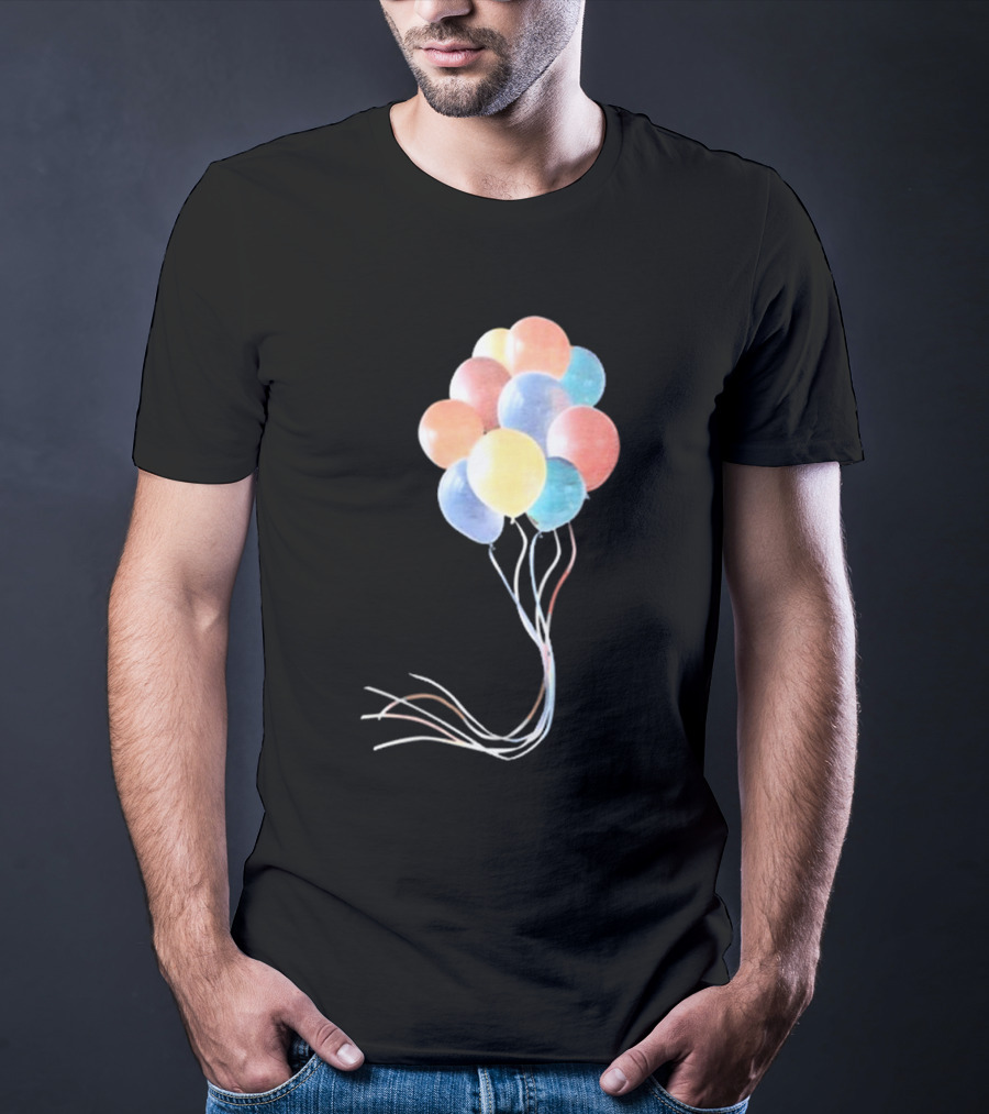 Pleasing X JW Anderson Multicolored Bunch Of Balloons Collection T-Shirt