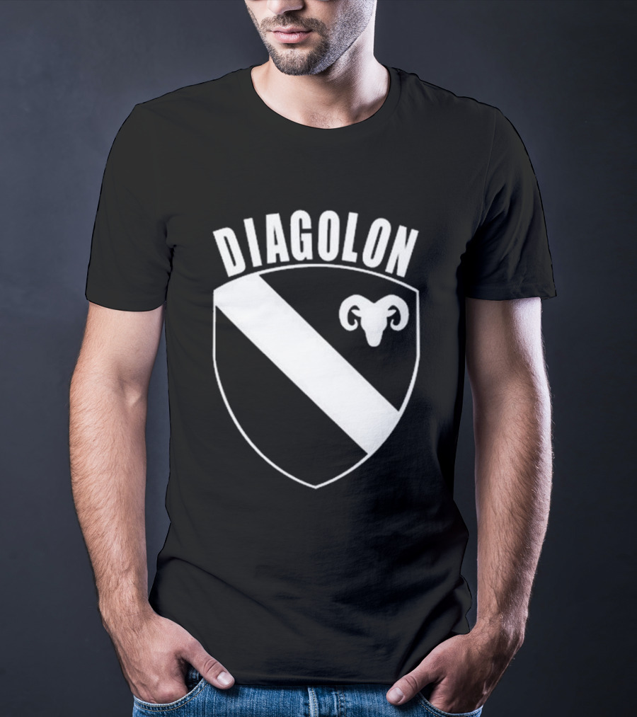 DIAGOLON Shield Emblem With Ram Head T-Shirt