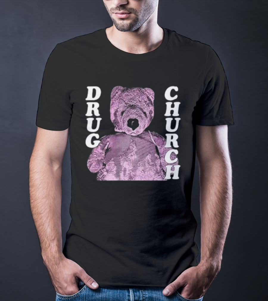 Drug Church Purple Teddy Bear T-Shirt