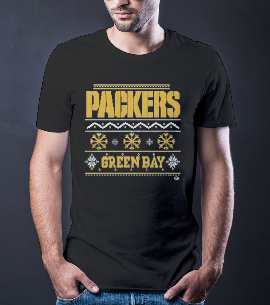 Packers Green Bay Holiday Ugly Christmas T-Shirt